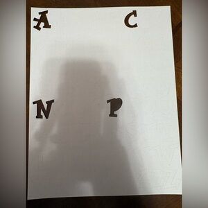 80+ Sheets of Punch Out Letters for Scrapbooking